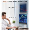 Image 4 : Dual Monitor Stand - Vertical Stack Monitor Riser Fits Two 13" to 34" Screens; Swivel/Tilt - New