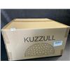 Image 1 : Kuzzull Plug-In Hanging Glass Pendant Light/Ceiling Light - Amber/Gold Colour - New!