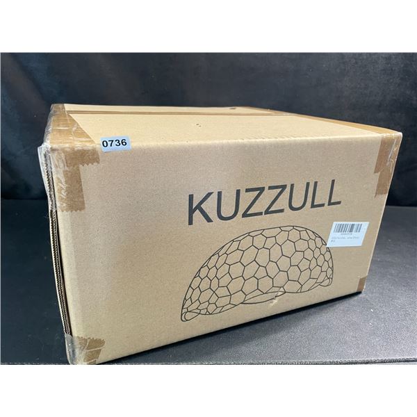 Kuzzull Plug-In Hanging Glass Pendant Light/Ceiling Light - Amber/Gold Colour - New!