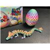 Image 3 : 6PC 3D Printed Dragon Eggs - Eggs with Articulated Dragon Inside - 8.4" Dragon Size - New!