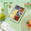 Image 9 : 3-Pack Large Silicone 6-Square Ice Cube Trays; Reusable Design Ice Cube Molds - New