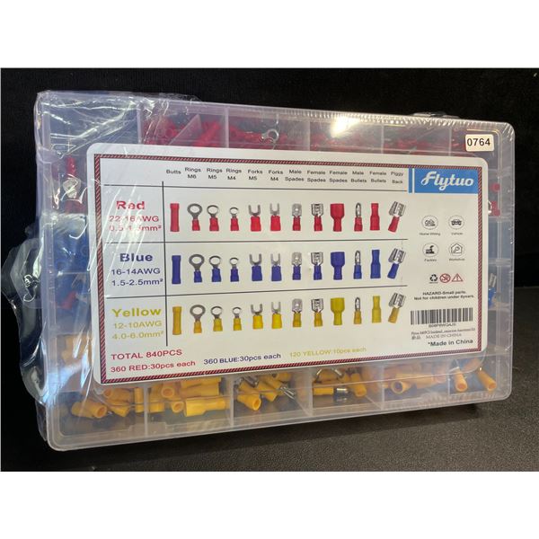 840PCS Insulated Wire Electrical Connectors Set; 36 Types - New But Missing a Few* (See Photos)