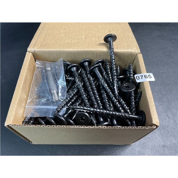 100PC Box of 2-7/8" #14 Heavy-Duty Wood Screws - Star Drive with Included Star Bit - New!