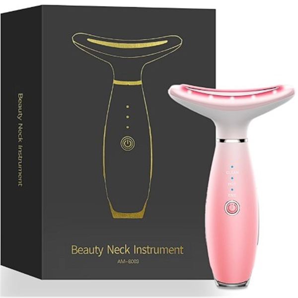 Beauty Face & Neck Massager Device with 3 Massage Modes for Skin Care Routines - New