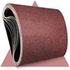 Image 1 : 10-Pack Large Sanding Belts (8" x 19" Size) 120 Grit, Abrasive Sandpaper for Belt Sanders - New