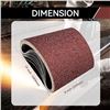 Image 2 : 10-Pack Large Sanding Belts (8" x 19" Size) 120 Grit, Abrasive Sandpaper for Belt Sanders - New