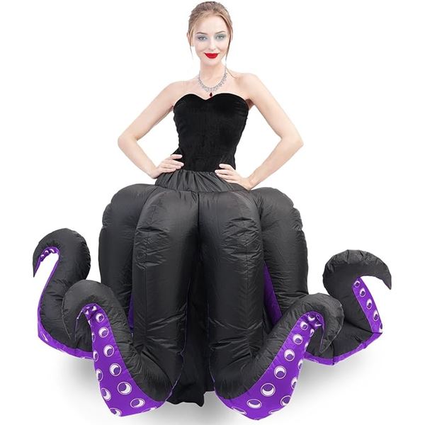 Inflatable Octopus Costume for Adults (Size S) Great for Halloween/Costume Parties - New