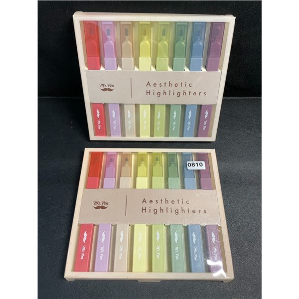 2 Packs Mr.Pen Aesthetic Highlighters (8PCS Each) - New!