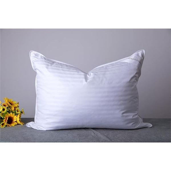 ArcticNorthDown Standard Goose Down Feather Hotel Collection Bed Pillow (20" x 26") - New
