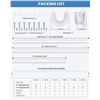 Image 3 : Stepless Adjustable Metal Closet Rod for Hanging Clothes - 17" to 69" Extendable Length, White - New