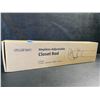 Image 8 : Stepless Adjustable Metal Closet Rod for Hanging Clothes - 17" to 69" Extendable Length, White - New