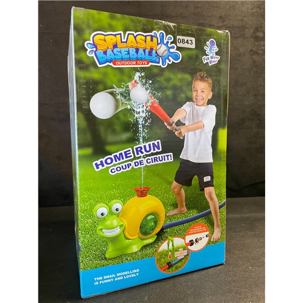 Splash Baseball Toy/Outdoor 4-in-1 Water Sprinkler Toy for Kids - New