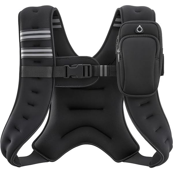 Zelus 8LB Wearable Weighted Vest for Workout/Fitness/Strength Training - Brand New!