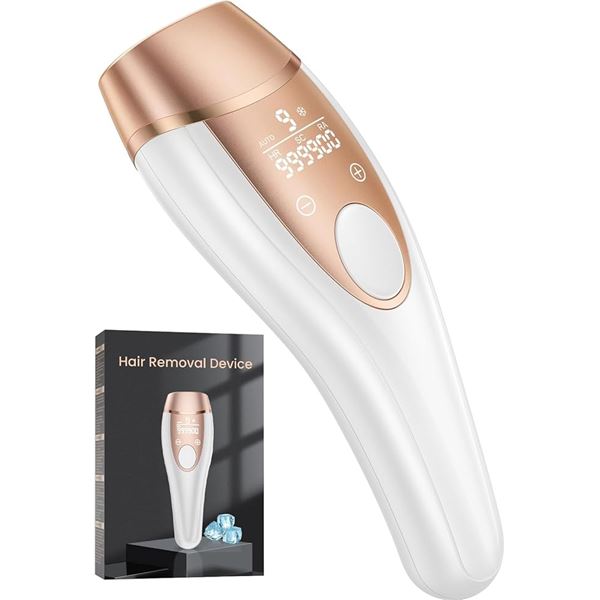 Ice-Cooling IPL At-Home Laser Hair Removal Device/Laser Epilator; 9 Energy Levels; Painless - New!