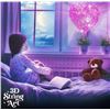 Image 3 : Dan&Darci 3D String Art Kit - Light-Up Heart Lantern with 20 Multicolored LED Bulbs - Ages 8+ - New