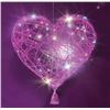 Image 4 : Dan&Darci 3D String Art Kit - Light-Up Heart Lantern with 20 Multicolored LED Bulbs - Ages 8+ - New