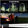 Image 10 : LED Super Bright Rechargeable Tactical Flashlight - 500,000 Lumens, Long-Range, 5 Light Modes - NEW