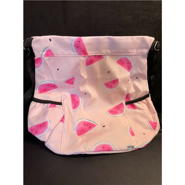 Pink Watermelon Drawstring Bag/Lightweight Storage Bag with Backstraps (14" x 12") - New!