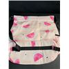 Image 3 : Pink Watermelon Drawstring Bag/Lightweight Storage Bag with Backstraps (14" x 12") - New!