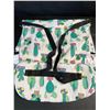 Image 2 : Green Cactus Design Drawstring Bag/Lightweight Storage Bag with Backstraps (14" x 12") - New!
