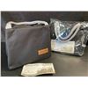 Image 2 : Lot of 2 Insulated Reusable Lunch Bags with Carrying Handle - Black - Brand New