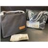 Image 2 : Lot of 2 Insulated Reusable Lunch Bags with Carrying Handle - Black - Brand New