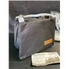 Image 3 : Lot of 2 Insulated Reusable Lunch Bags with Carrying Handle - Black - Brand New