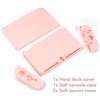 Image 2 : Pastel Pink Protective Nintendo Switch Case/Dock Cover Bundle - Brand New!