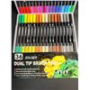 Image 2 : 36-Pack Dual-Tip Artist Markers/Brush Pens - Great for Drawing/Coloring/Sketching - New