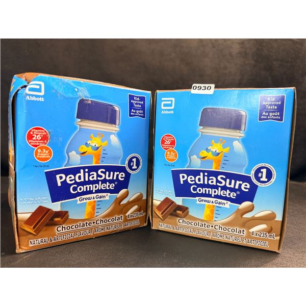 2 Cases PediaSure Complete Grow&Gain Chocolate Nutrional Supplement Drinks (4x235ml Each) New