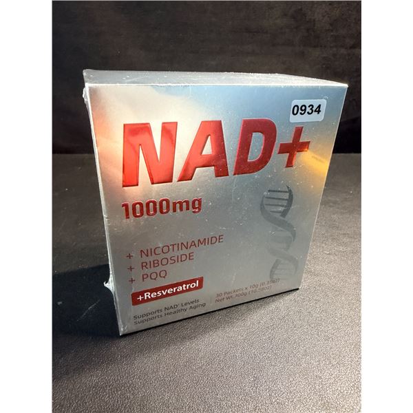 NAD+ 1000mg (30 Packet Box) Boosts Cellular Energy/Daily Anti-Aging Support - New Sealed