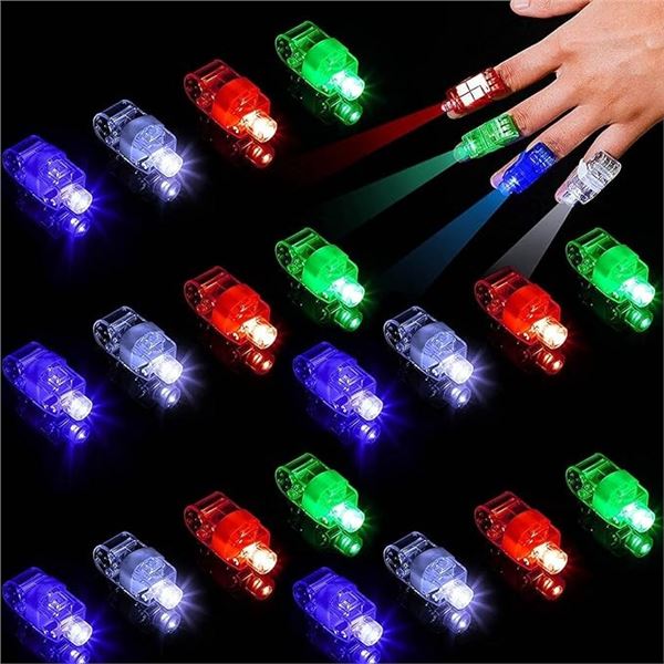 30PCS Pack of LED Finger Lights; LED Rave/Concert/Party Finger Lights (Multicolor) - New