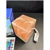 Image 3 : Himalayan Rock Salt Lamp/Light with Multi-Colors/Remote Control, Wood Base - New!