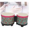 Image 6 : Bongo Drum Set - Set of 5" and 6" Bong Drums/Musical Hand Percussion Instruments - New in Box!