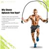 Image 6 : Lot of 2 Flow Rope Exercise Jump Ropes for Gym/Cardio; Heavy-Duty/Adjustable Length (Green) - New