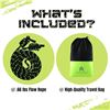 Image 8 : Lot of 2 Flow Rope Exercise Jump Ropes for Gym/Cardio; Heavy-Duty/Adjustable Length (Green) - New