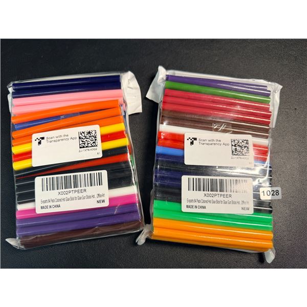 2 Packs Colored Hot Glue Gun Sticks (84PCS Each) - New