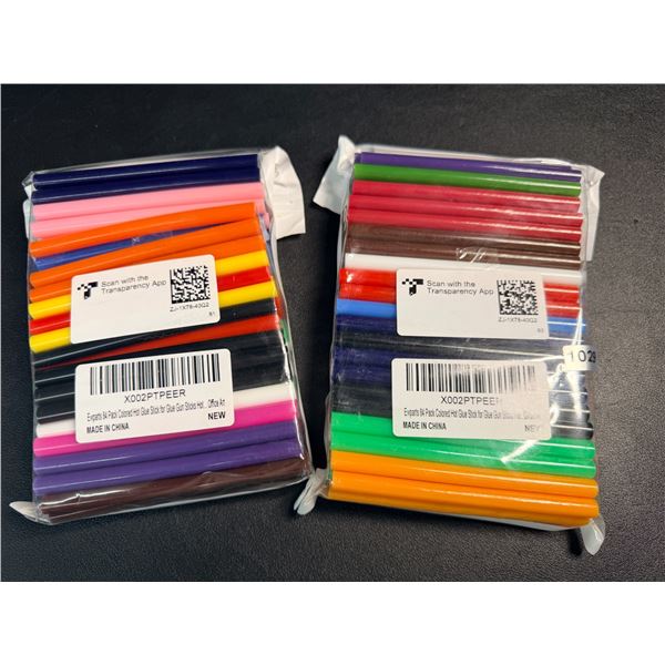 2 Packs Colored Hot Glue Gun Sticks (84PCS Each) - New