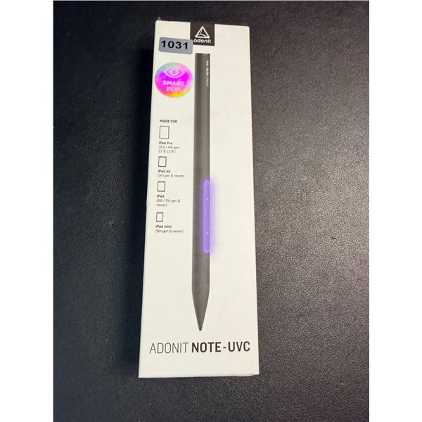 Adonit Note-UVC Stylus Pen with Built-In UV Sterilizing/Sanitization Lights; High-Accuracy - New