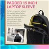 Image 8 : BODYGLOVE 26L Everyday Water-Repellent Backpack with Clamshell Front Pocket - NEW