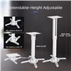 Image 2 : Suptek White Projector Ceiling Mount Bracket; Fits Flat or Sloped Ceilings; Adjustable Height - NEW