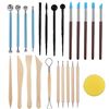 Image 2 : 24PCS Polymer Clay Tool Set - For Pottery, Modeling, Sculpting, Air Dry Clay, etc. - New