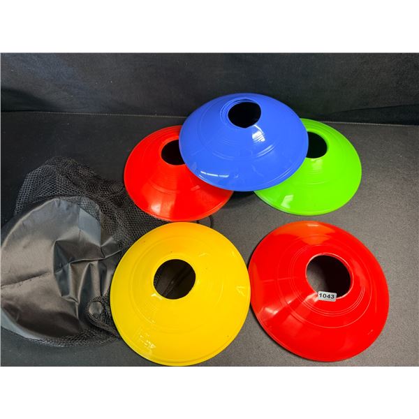 32PCS Colorful Field Markers/Soccer Disc Cones/Parking Cones (5 Colours/6PCS Each) New