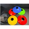 Image 1 : 32PCS Colorful Field Markers/Soccer Disc Cones/Parking Cones (5 Colours/6PCS Each) New