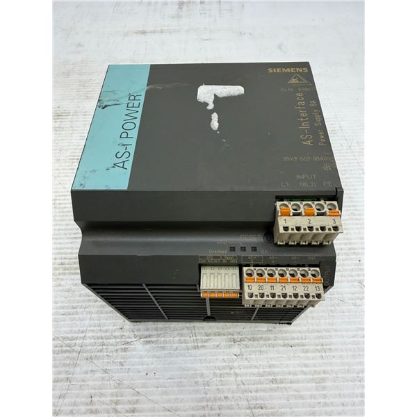 Siemens #3RX9 503-0BA00 AS-Interface Power Supply 8A