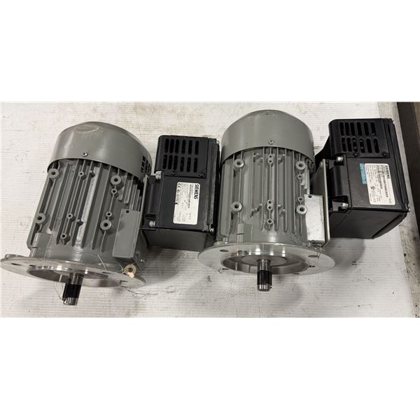 (2) Siemens #1UA70834BU31 3~Motors w/#6SE9611-8DF10ZC01 Combi Masters