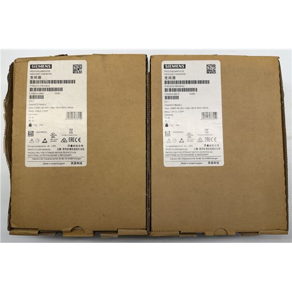 (2) Siemens #6SL3210-1PB13-0UL0 Sinamics PM240-2 Power Units