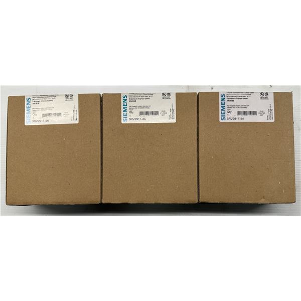 (3) Siemens #3RV2917-4A 3-phase Busbars