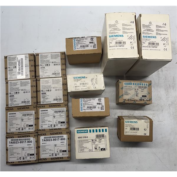Lot of Misc. Siemens Circuit Breakers & Contactors