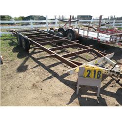 Tandem axle trailer frame